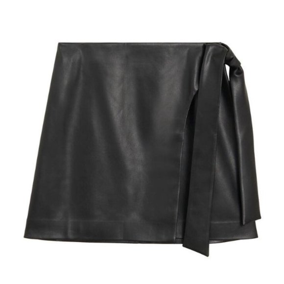 Mango Knot leather-effect mini skirt - Picture 5 of 5
